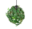 Trio Lighting Trio LEAVY hanglamp | E27 Fitting | mat zwart met groen | Ø 38 cm | IP20 | excl. 1x E27 | max. 28W