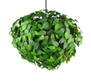 Trio Lighting Trio LEAVY hanglamp | E14 Fitting | mat zwart met groen | Ø 70 cm | IP20 | excl. 4x E14 | max. 28W