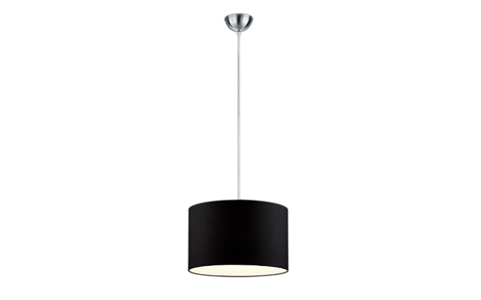 Trio Lighting Trio HOTEL hanglamp | E27 Fitting | nikkel mat met zwart | Ø 40 cm | IP20 | excl. 1x E27 | max. 60W