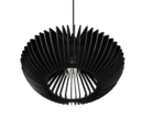 Trio Lighting Trio COLINO pendant light | 1x E27 max 40W | black | Ø 40 cm | IP20 | 150 cm