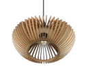 Trio Lighting Trio COLINO hanglamp | E27 Fitting | antraciet met natuurlijke afwerking | Ø 40 cm | IP20 | excl. 1x E27 | max. 40W