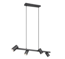 Trio Lighting Trio MARLEY hanglamp | GU10 Fitting | mat zwart | 80 x 18 cm | IP20 | excl. 4x GU10 | max. 35W