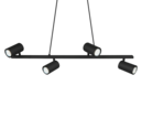Trio Lighting Trio MARLEY hanglamp | GU10 Fitting | mat zwart | 80 x 18 cm | IP20 | excl. 4x GU10 | max. 35W