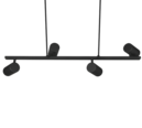 Trio Lighting Trio MARLEY hanglamp | GU10 Fitting | mat zwart | 80 x 18 cm | IP20 | excl. 4x GU10 | max. 35W