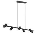 Trio Lighting Trio MARLEY hanglamp | GU10 Fitting | mat zwart | 115 x 18 cm | IP20 | excl. 6x GU10 | max. 35W