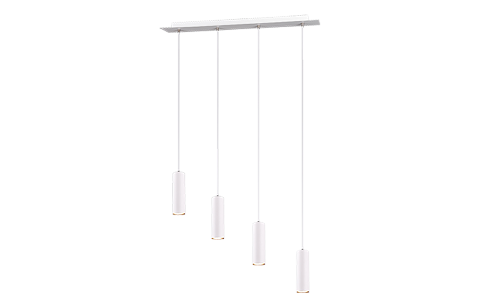 Trio Lighting Trio MARLEY pendant light | 4x GU10 | white | IP20 | 150 cm