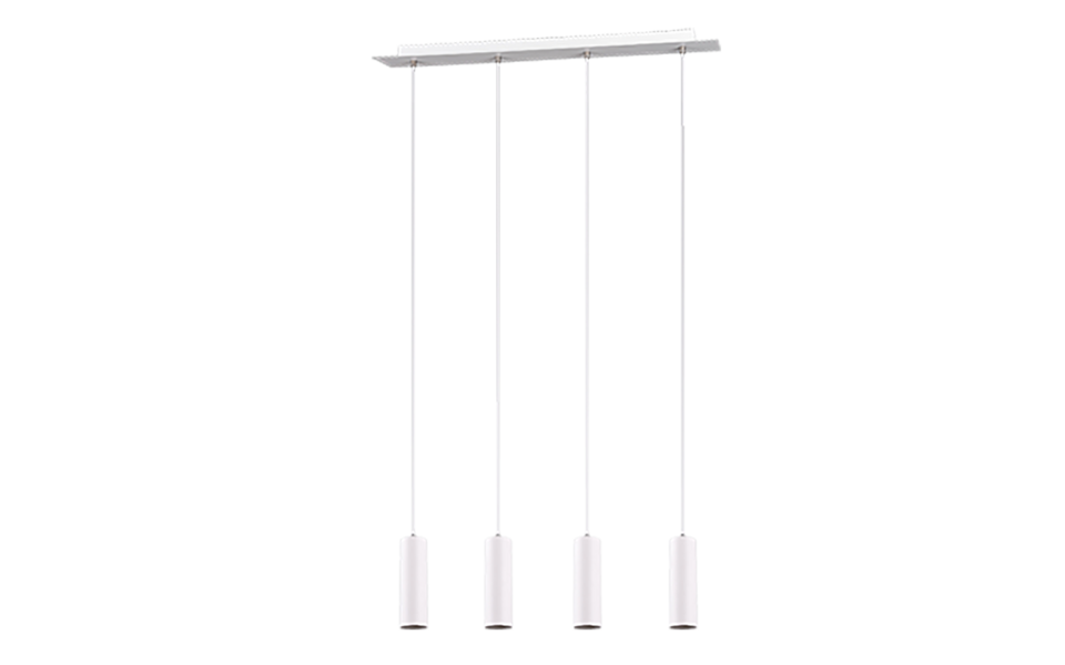 Trio Lighting Trio MARLEY hanglamp | GU10 Fitting | wit | 75 x 9 cm | IP20 | excl. 4x GU10 | max. 35W