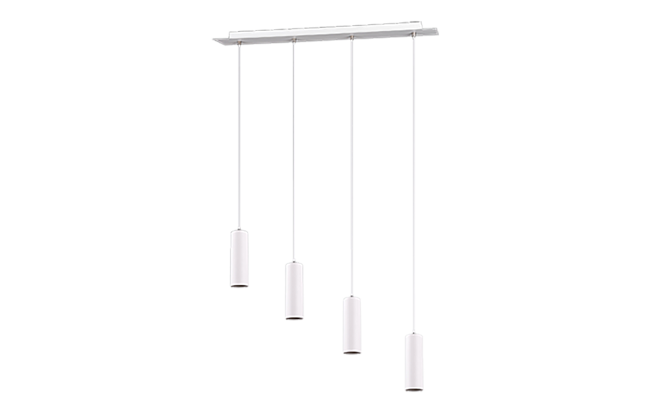 Trio Lighting Trio MARLEY pendant light | 4x GU10 | white | IP20 | 150 cm