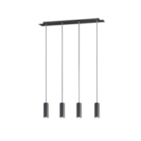 Trio MARLEY hanglamp | mat zwart | IP20 | GU10 | 75 x 9 cm