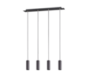 Trio Lighting Trio MARLEY hanglamp | GU10 Fitting | mat zwart | 75 x 9 cm | IP20 | excl. 4x GU10 | max. 35W