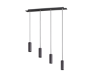 Trio Lighting Trio MARLEY pendant light | 4x GU10 | black | IP20 | 150 cm