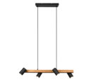 Trio Lighting Trio MARLEY pendant light | 4x GU10 | black | IP20 | 150 cm