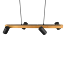 Trio Lighting Trio MARLEY pendant light | 4x GU10 | black | IP20 | 150 cm