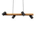 Trio Lighting Trio MARLEY pendant light | 4x GU10 | black | IP20 | 150 cm