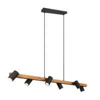 Trio MARLEY pendant light | GU10 | black | IP20
