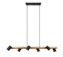 Trio Lighting Trio MARLEY pendant light | 6x GU10 | black | IP20 | 150 cm