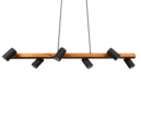 Trio Lighting Trio MARLEY pendant light | 6x GU10 | black | IP20 | 150 cm