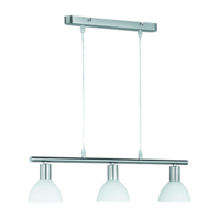 Trio DALLAS hanglamp | nikkel mat met wit | IP20 | E14 Fitting