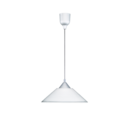 Trio Lighting Trio DIEGO hanglamp | E27 Fitting | aluminium kleurig met wit | Ø 30 cm | IP20 | excl. 1x E27 | max. 40W
