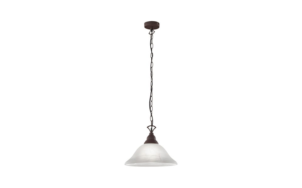 Trio Lighting Trio COUNTRY hanglamp | E27 Fitting | roestkleur met albast | Ø 33,5 cm | IP20 | excl. 1x E27 | max. 60W Trio Lighting Trio COUNTRY hanglamp | E27 Fitting | roestkleur met albast | Ø 33,5 cm | IP20 | excl. 1x E27 | max. 60W
