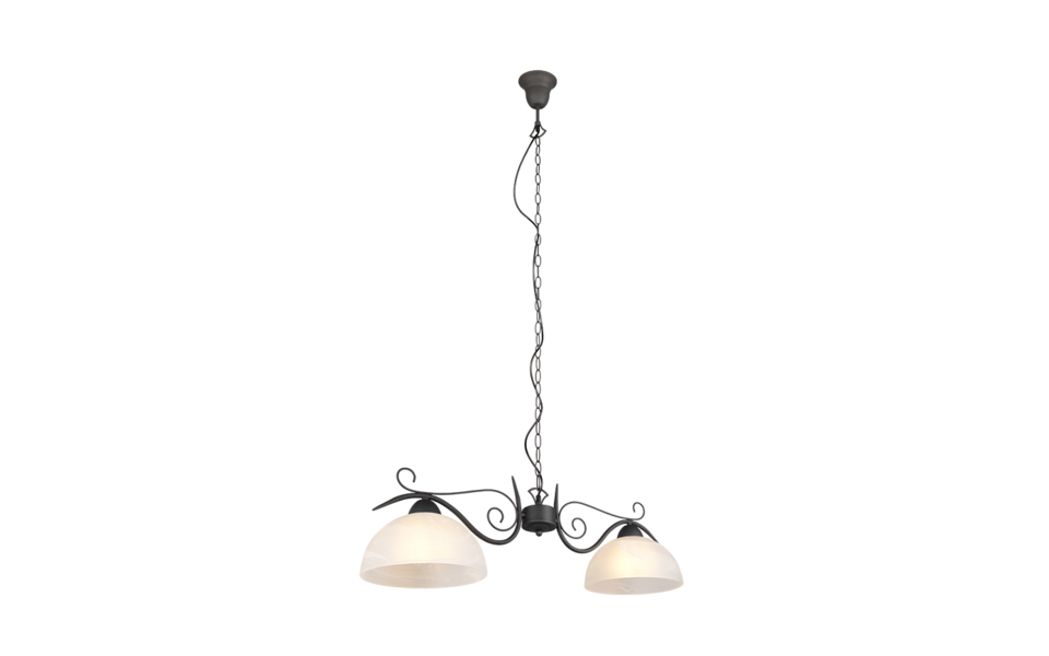 Trio Lighting Trio COUNTRY pendant light | 2x E27 max 40W | IP20 | 150 cm