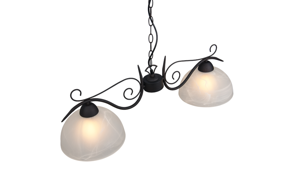 Trio Lighting Trio COUNTRY pendant light | 2x E27 max 40W | IP20 | 150 cm