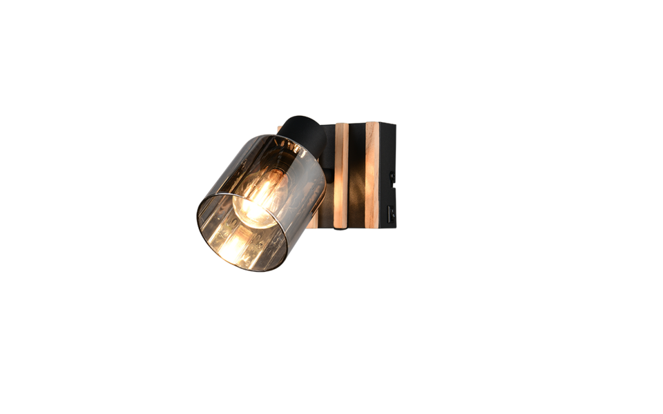 Trio Lighting Trio TRAVIA ceiling spotlight | 1x E14 max 40W | black | IP20 | 14.5 cm