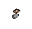 Trio Lighting Trio TRAVIA plafondspot | E14 Fitting | mat zwart met rookkleur | 10 x 12,5 cm | IP20 | excl. 1x E14 | max. 40W