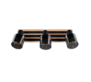 Trio Lighting Trio TRAVIA ceiling spotlight | 3x E14 max 40W | black | IP20 | 14 cm