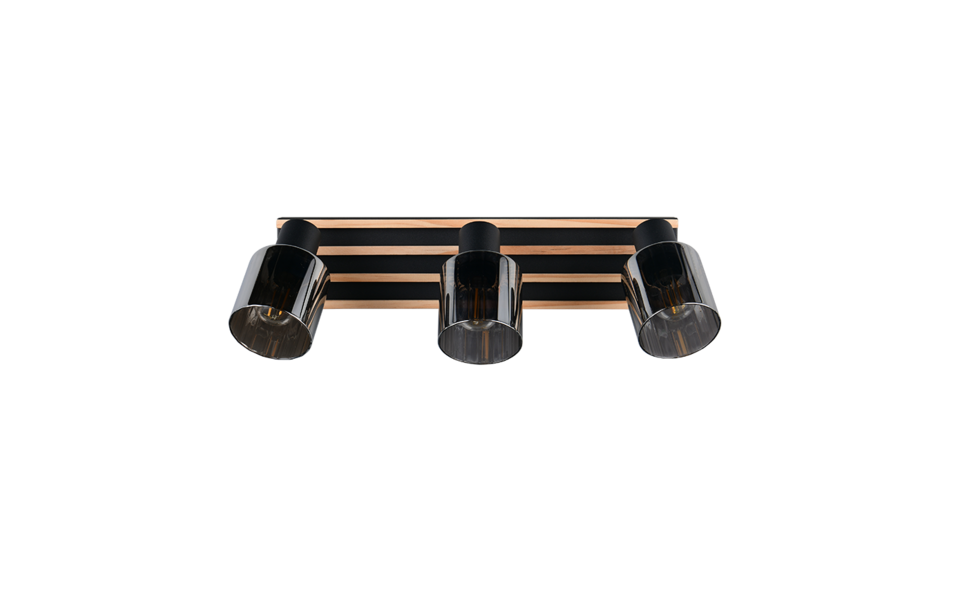 Trio Lighting Trio TRAVIA ceiling spotlight | 3x E14 max 40W | black | IP20 | 14 cm