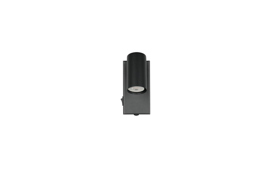 Trio Lighting Trio TARYN plafondspot | GU10 Fitting | mat zwart | 14 x 6 cm | IP20 | excl. 1x GU10 | max. 5W