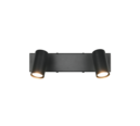 Trio Lighting Trio TARYN plafondspot | GU10 Fitting | mat zwart | 28 x 6 cm | IP20 | excl. 2x GU10 | max. 5W