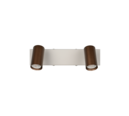 Trio Lighting Trio TARYN plafondspot | GU10 Fitting | koffie | 28 x 6 cm | IP20 | excl. 2x GU10 | max. 5W