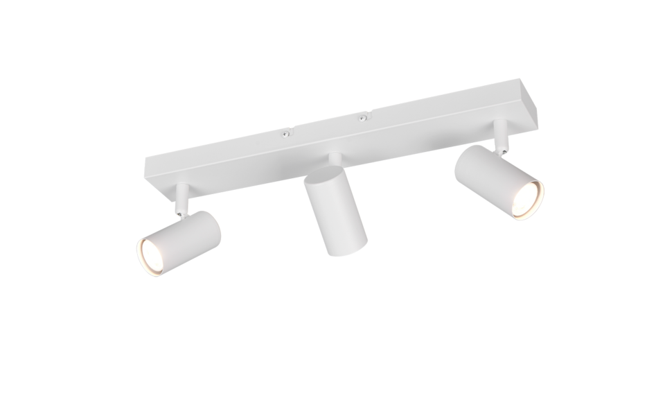 Trio Lighting Trio TARYN plafondspot | GU10 Fitting | wit mat | 44,5 x 6 cm | IP20 | excl. 3x GU10 | max. 5W Trio Lighting Trio TARYN plafondspot | GU10 Fitting | wit mat | 44,5 x 6 cm | IP20 | excl. 3x GU10 | max. 5W