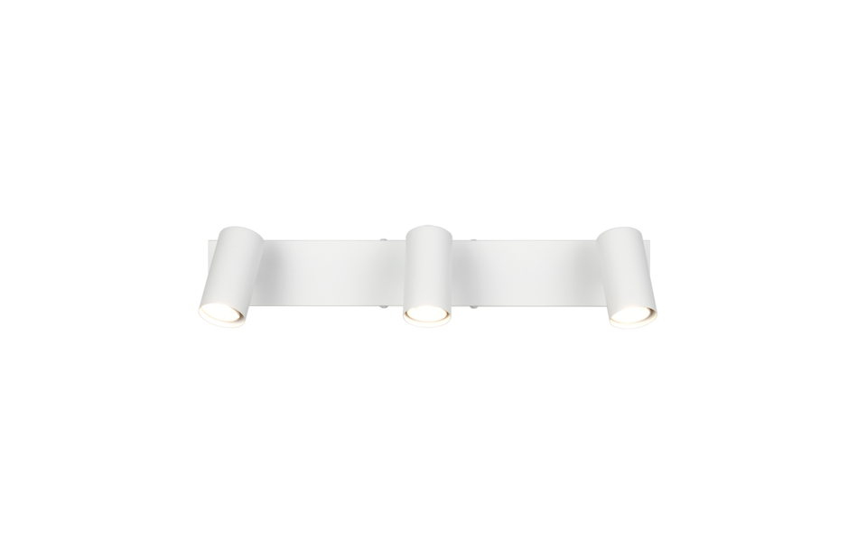 Trio Lighting Trio TARYN plafondspot | GU10 Fitting | wit mat | 44,5 x 6 cm | IP20 | excl. 3x GU10 | max. 5W Trio Lighting Trio TARYN plafondspot | GU10 Fitting | wit mat | 44,5 x 6 cm | IP20 | excl. 3x GU10 | max. 5W