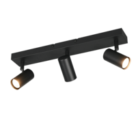 Trio TARYN ceiling spotlight | GU10 | black | Ø 44 cm | IP20