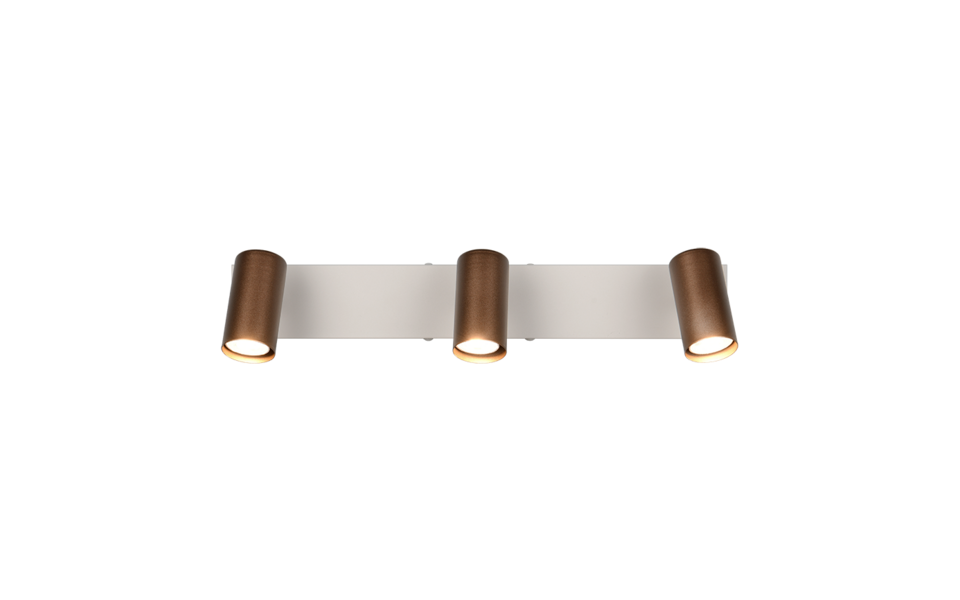 Trio Lighting Trio TARYN ceiling spotlight | 3x GU10 | mocha brown | Ø 44 cm | IP20 | 13 cm Trio Lighting Trio TARYN ceiling spotlight | 3x GU10 | mocha brown | Ø 44 cm | IP20 | 13 cm