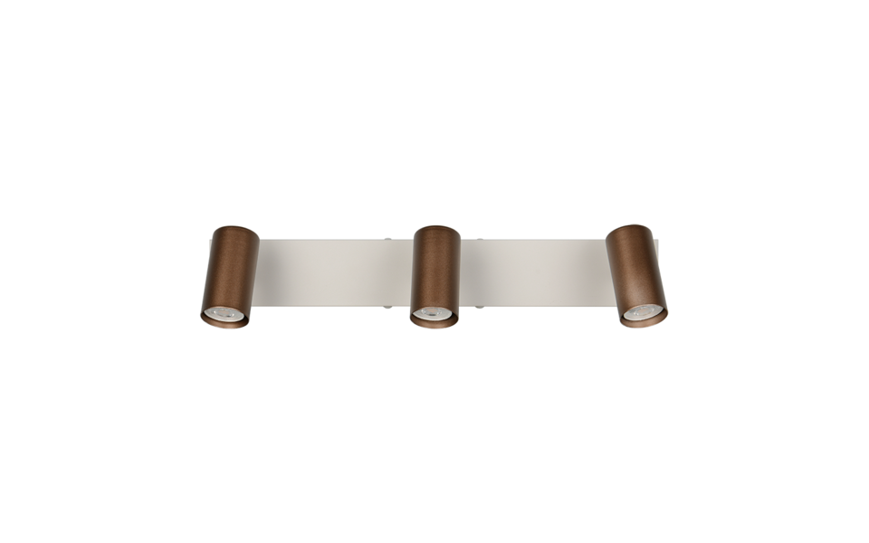 Trio Lighting Trio TARYN ceiling spotlight | 3x GU10 | mocha brown | Ø 44 cm | IP20 | 13 cm Trio Lighting Trio TARYN ceiling spotlight | 3x GU10 | mocha brown | Ø 44 cm | IP20 | 13 cm