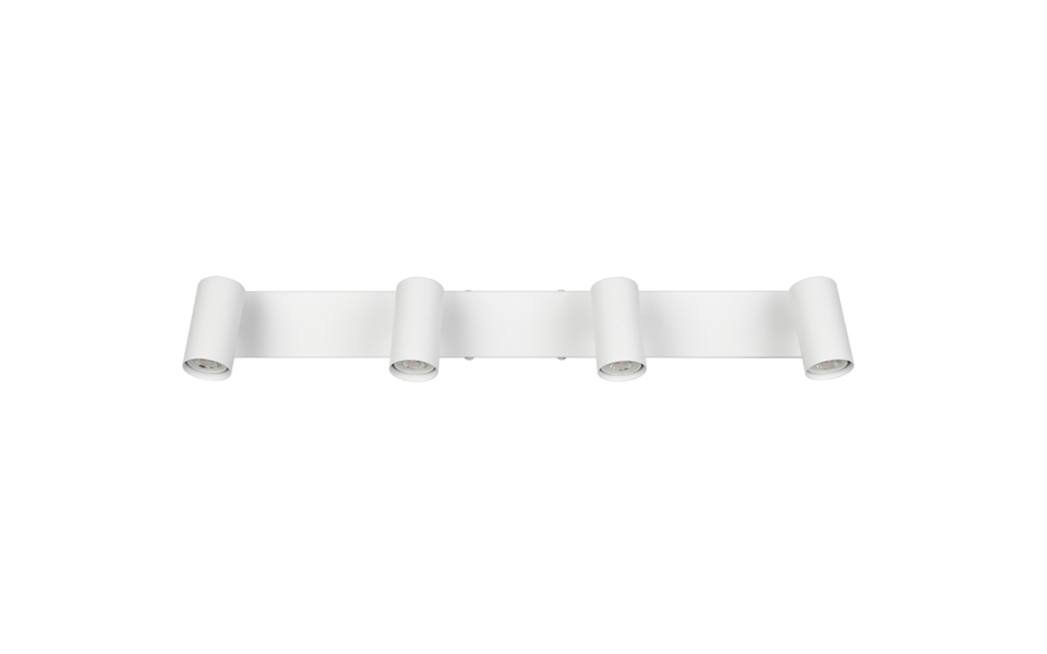 Trio Lighting Trio TARYN plafondspot | GU10 Fitting | wit mat | 62 x 6 cm | IP20 | excl. 4x GU10 | max. 5W