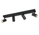 Trio Lighting Trio TARYN ceiling spotlight | 4x GU10 | black | Ø 65 cm | IP20 | 13 cm