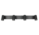 Trio Lighting Trio TARYN ceiling spotlight | 4x GU10 | black | Ø 65 cm | IP20 | 13 cm