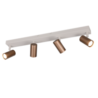 Trio TARYN ceiling spotlight | GU10 | mocha brown | Ø 65 cm | IP20