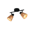 Trio Lighting Trio NATREL plafondspot | E14 Fitting | natuurlijke afwerking | Ø 10 cm | IP20 | excl. 2x E14 | max. 10W