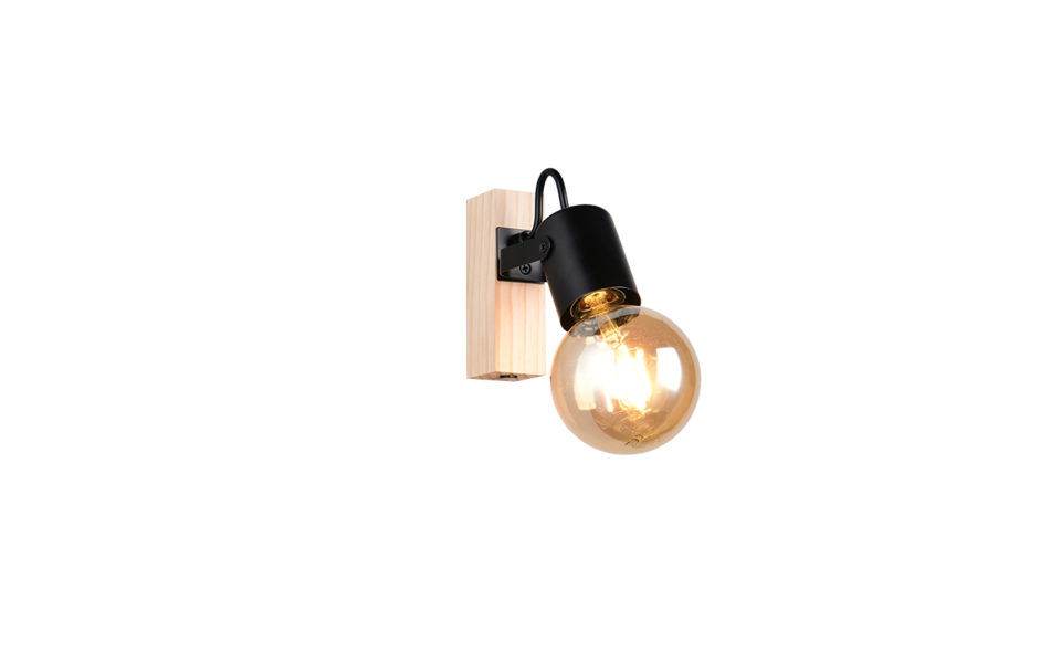 Trio Lighting Trio LYNAR ceiling spotlight | 1x E27 max 40W | black | IP20 | 16.5 cm Trio Lighting Trio LYNAR ceiling spotlight | 1x E27 max 40W | black | IP20 | 16.5 cm