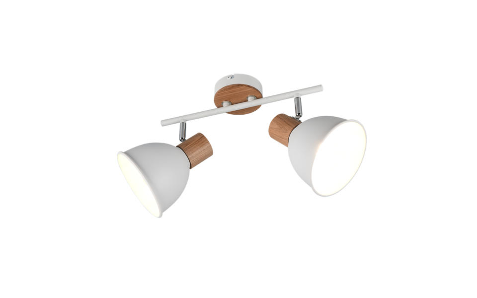 Trio Lighting Trio DELUME ceiling spotlight | 2x E27 max 40W | chrome | IP20 | 27 cm