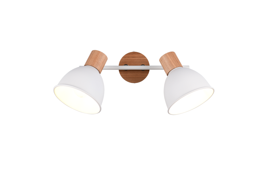 Trio Lighting Trio DELUME plafondspot | E27 Fitting | wit mat | 49 x 15 cm | IP20 | excl. 2x E27 | max. 40W Trio Lighting Trio DELUME plafondspot | E27 Fitting | wit mat | 49 x 15 cm | IP20 | excl. 2x E27 | max. 40W