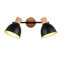 Trio Lighting Trio DELUME plafondspot | E27 Fitting | mat zwart | 49 x 15 cm | IP20 | excl. 2x E27 | max. 40W