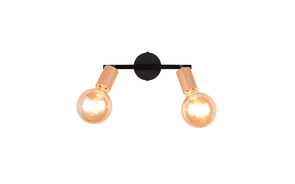 Trio Lighting Trio LAMEGO ceiling spotlight | 2x E27 max 40W | IP20 | 14.5 cm