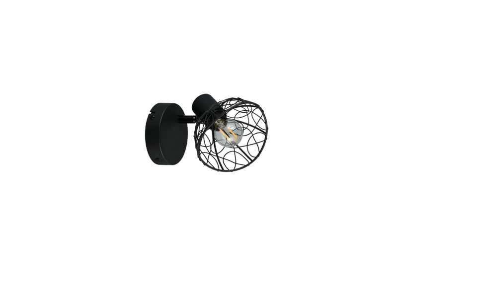 Trio Lighting Trio YAKO ceiling spotlight | 1x E14 max 40W | black | IP20 | 13 cm Trio Lighting Trio YAKO ceiling spotlight | 1x E14 max 40W | black | IP20 | 13 cm