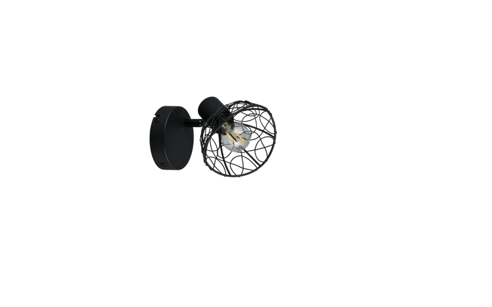 Trio Lighting Trio YAKO plafondspot | E14 Fitting | mat zwart | 1,3 x 14 cm | IP20 | excl. 1x E14 | max. 40W Trio Lighting Trio YAKO plafondspot | E14 Fitting | mat zwart | 1,3 x 14 cm | IP20 | excl. 1x E14 | max. 40W